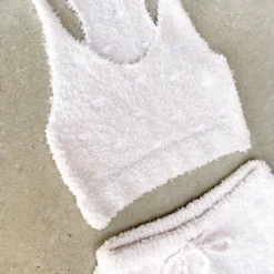 Lorlie DREAMING OF YOU COZY POWDER PINK TOP TOPS