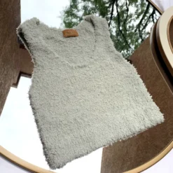 Lorlie DREAMING OF YOU SAGE CROP TOP TOPS