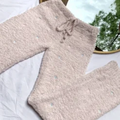 Lorlie POWDER PINK STRAIGHT LEGGED PANTS BOTTOMS