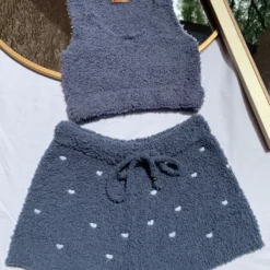 Lorlie COZY AND VIBING BLUEBERRY SHORTS