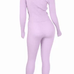 Lorlie FLIRTING IN LAVENDER RIBBED SET