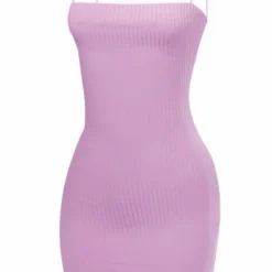 Lorlie SWEET ESCAPE LILAC RIBBED DRESS DRESSES