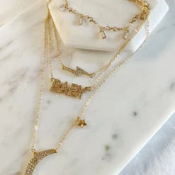 Lorlie MOON + BABY LAYERED NECKLACE