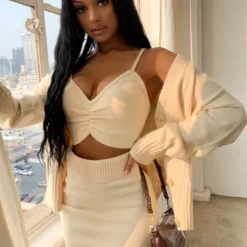 Lorlie KNIT YOU FOREVER CARDIGAN SKIRT SET