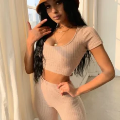 Lorlie SETS WON'T LEAVE YOU MOCHA TWO PIECE SET