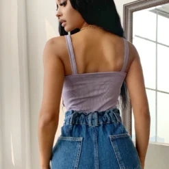 Lorlie TOPS CATCH MY VIBE RIBBED BODYSUIT