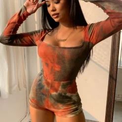 Lorlie GET THROUGH IT TIE DYE BODYSUIT SET SETS