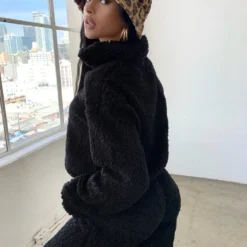 Lorlie SETS WANDERLUST SNUGGLE BLACK JOGGER SET