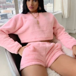 Lorlie SOFT FEELINGS PINK FUZZY SET