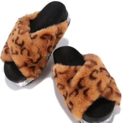 Lorlie SHOES SPOT ON CHEETAH RHINESTONE PLATFORM