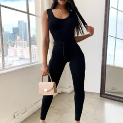 Lorlie JUMPSUITS WANT IT AND GOT IT BLACK JUMPSUIT