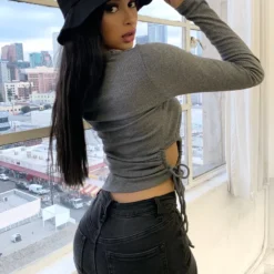 Lorlie MY SCHEDULE IS CLEAR KNIT TOP TOPS