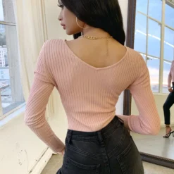 Lorlie TOPS MY FAVORITE RIBBED MAUVE BODYSUIT