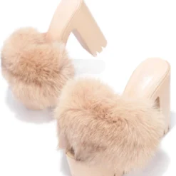 Lorlie SHOES BADDIE BUT SWEET NUDE PLATFORM HEELS