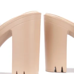 Lorlie SHOES BADDIE BUT SWEET NUDE PLATFORM HEELS