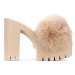 Lorlie SHOES BADDIE BUT SWEET NUDE PLATFORM HEELS