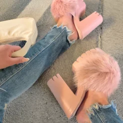 Lorlie BADDIE BUT SWEET PINK PLATFORM HEELS SHOES