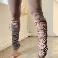 Lorlie NEW HEAT STACKED GREY JUMPSUIT JUMPSUITS