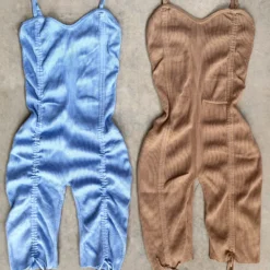 Lorlie BE MY GIRL RIBBED ROMPER ROMPERS