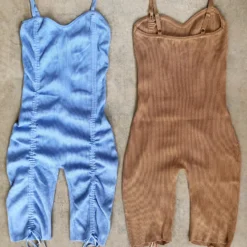 Lorlie BE MY GIRL RIBBED ROMPER ROMPERS