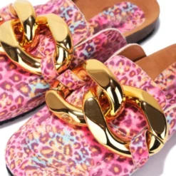 Lorlie BOUNCING BACK CHAIN FLAT MULE