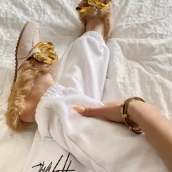 Lorlie MY OTHER HALF FAUX FUR FLAT MULE