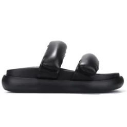 Lorlie MISS PUFF TWO STRAP BLACK SANDAL SHOES