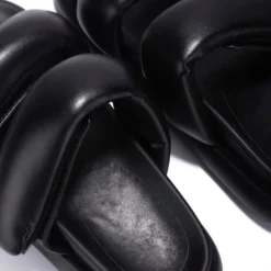 Lorlie MISS PUFF TWO STRAP BLACK SANDAL SHOES