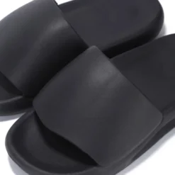 Lorlie ASTRO RUBBER BLACK SLIDE SHOES