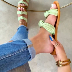 Lorlie A SPRING SITUATION MINT SANDALS SHOES