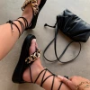 Lorlie DON'T SLEEP ON BLACK PLATFORM SANDAL SHOES