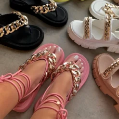 Lorlie DON'T SLEEP ON PINK PLATFORM SANDAL