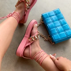 Lorlie DON'T SLEEP ON PINK PLATFORM SANDAL
