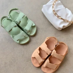 Lorlie ELEVATED NUDE TWO STRAP DAD SANDAL