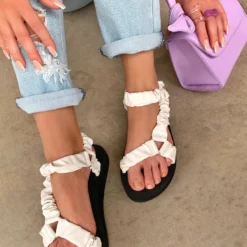 Lorlie TOP TREND WHITE DAD STRAP SANDAL