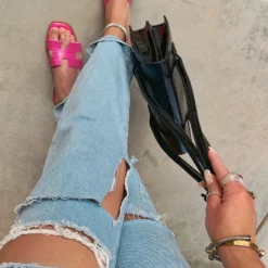 Lorlie SHOES THE ICONIC FUCHSIA SLIDE SANDAL