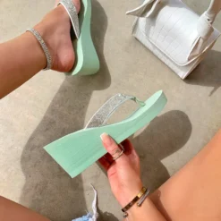 Lorlie SHOES MEET ME FOR BRUNCH SAGE WEDGE