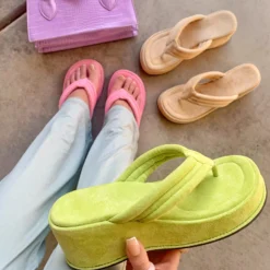 Lorlie BABYGIRL PLEASE NUDE THONG SANDAL SHOES