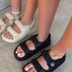 Lorlie SOL Y LUNA BLACK DAD SANDAL