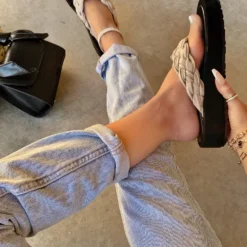 Lorlie LOOK TWICE BEIGE THONG SANDAL