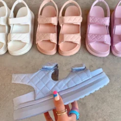 Lorlie THE TRENDSETTER BLUE CHUNKY SANDAL