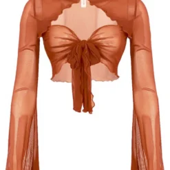 Lorlie DESERT VACAY SHEER RUST TOP TOPS