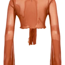 Lorlie DESERT VACAY SHEER RUST TOP TOPS