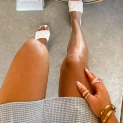 Lorlie LUXE LIVING WHITE QUILTED SANDAL