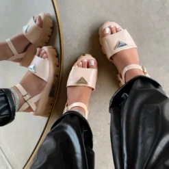 Lorlie THAT GIRL NUDE PLATFORM SANDAL WOMENS