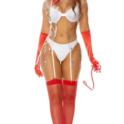 Lorlie ALL COSTUMES VACCINATED SEXY NURSE HALLOWEEN COSTUME