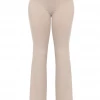 Lorlie BOTTOMS BREAKING RULES OATMEAL FLARE PANTS