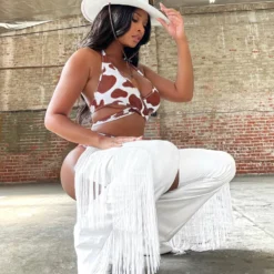 Lorlie LA VAQUERA SEXY BROWN COWGIRL HALLOWEEN COSTUME