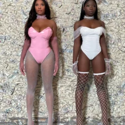 Lorlie WHITE BUNNY IN WONDERLAND SEXY HALLOWEEN COSTUME