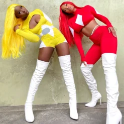 Lorlie ALL COSTUMES MORPHIN TIME! SEXY SUPERHERO MOVIE CHARACTER HALLOWEEN COSTUME